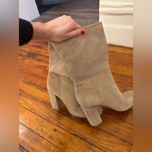 Tan Suede Women's Boots